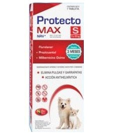 Protecto MAX NRV S ( Perros y Gatos 5 a 10 kg ) (Fluralaner - Milbemicina Oxima - Prazicuantel)